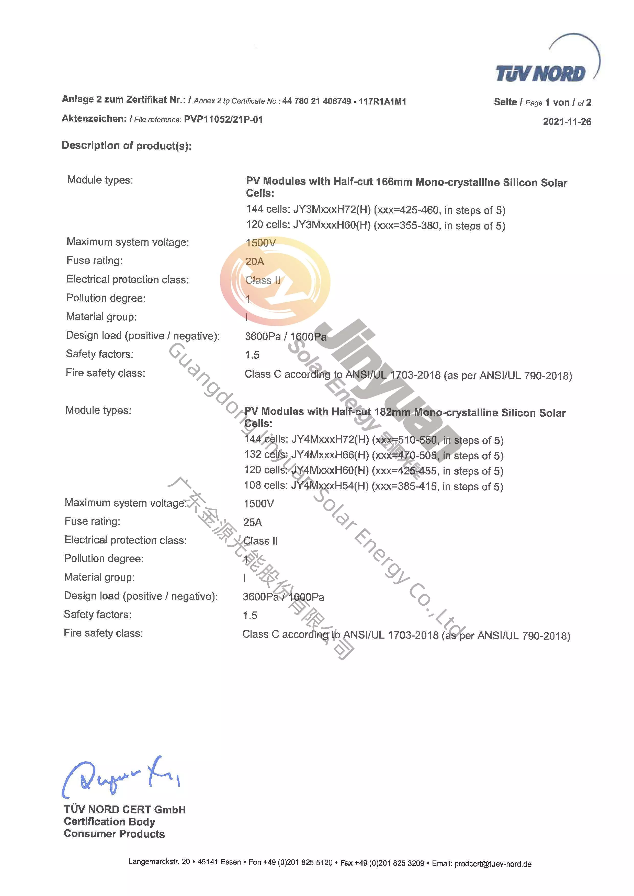 JY TUV Nord cert. 166-182-210mm Page 3- 117R1A1M1-