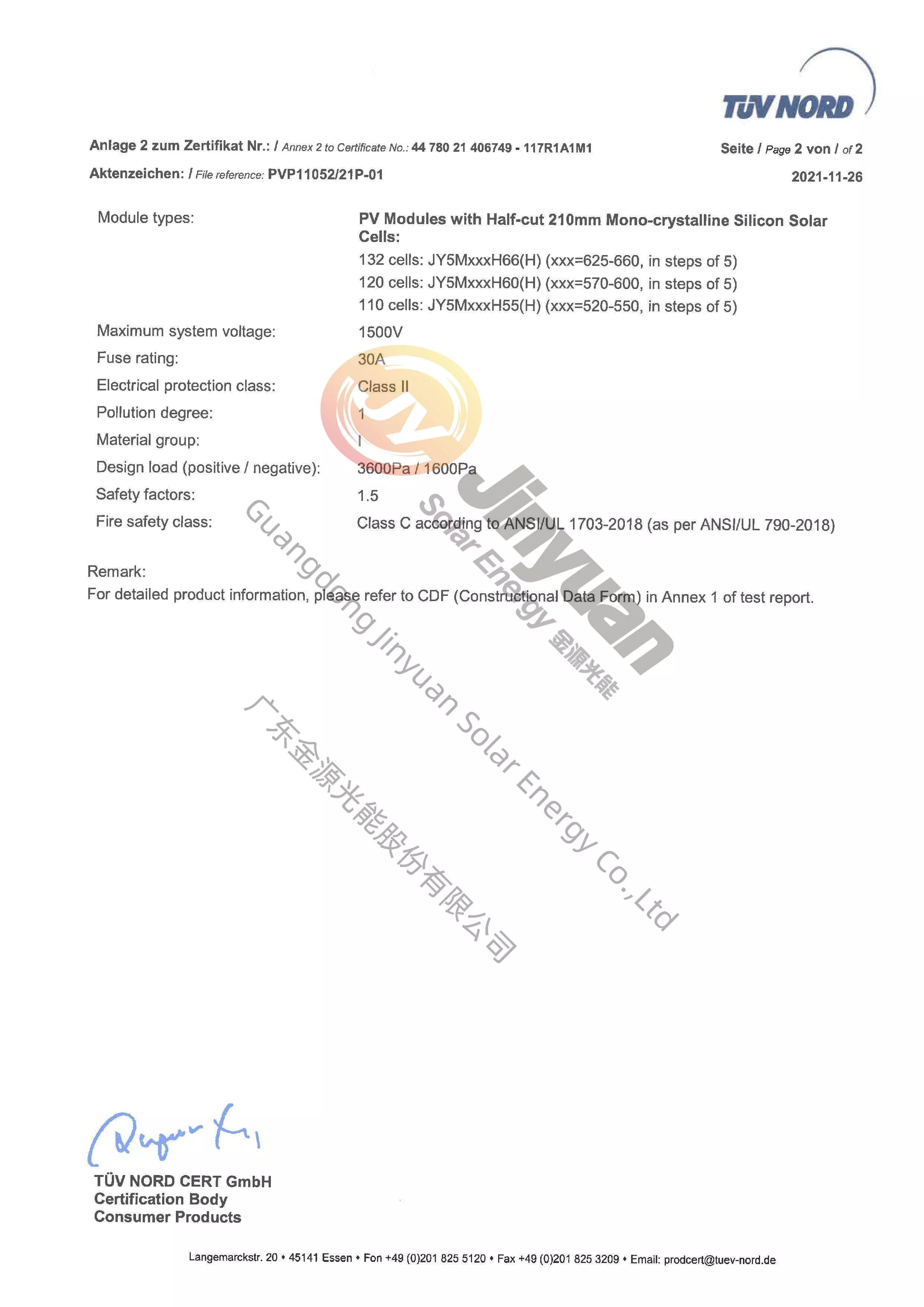 JY TUV Nord cert. 166-182-210mm Page 4- 117R1A1M1-